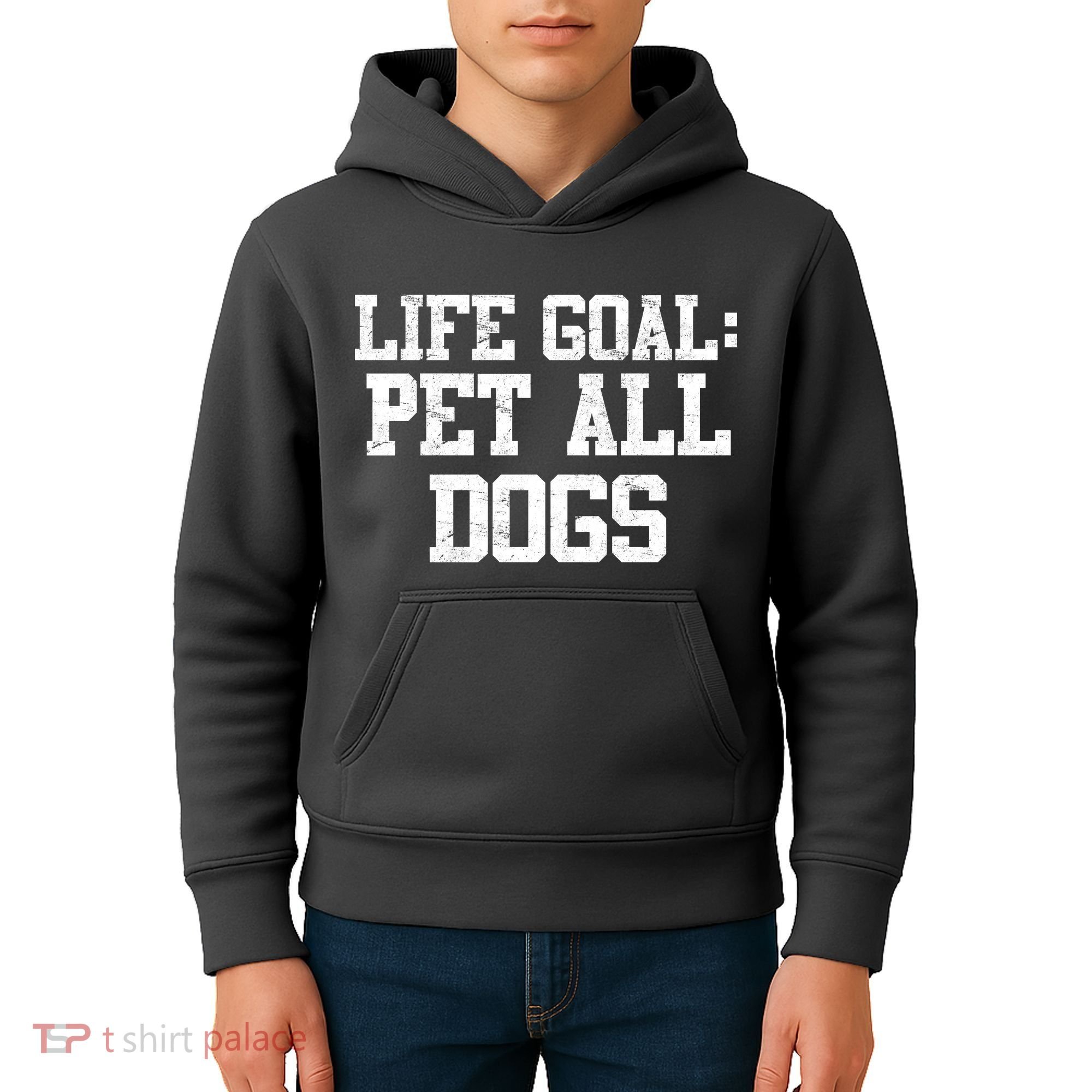 Life Goal Pet All Dogs Kids Hoodie
