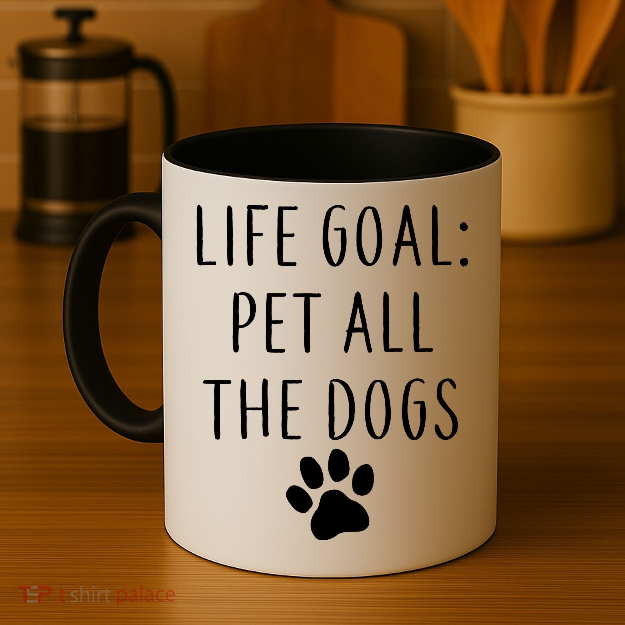 Life Goal Pet All Dogs Funny Coffee Mug