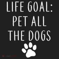 Life Goal Pet All Dogs Funny Golf Towel thumb 3