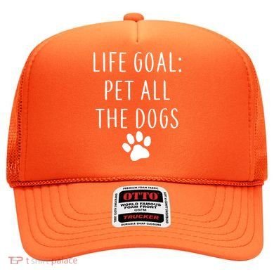 Life Goal Pet All Dogs Funny Hat