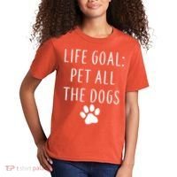 Life Goal Pet All Dogs Funny Kids T-Shirt thumb 2