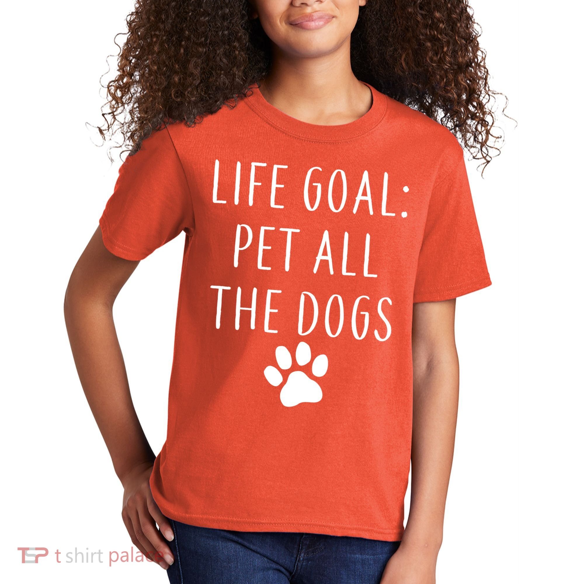 Life Goal Pet All Dogs Funny Kids T-Shirt