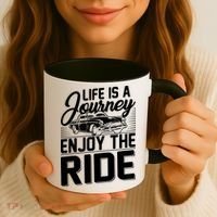 Life Is A Journey Enjoy The Ride Classic Car Coffee Mug thumb 3