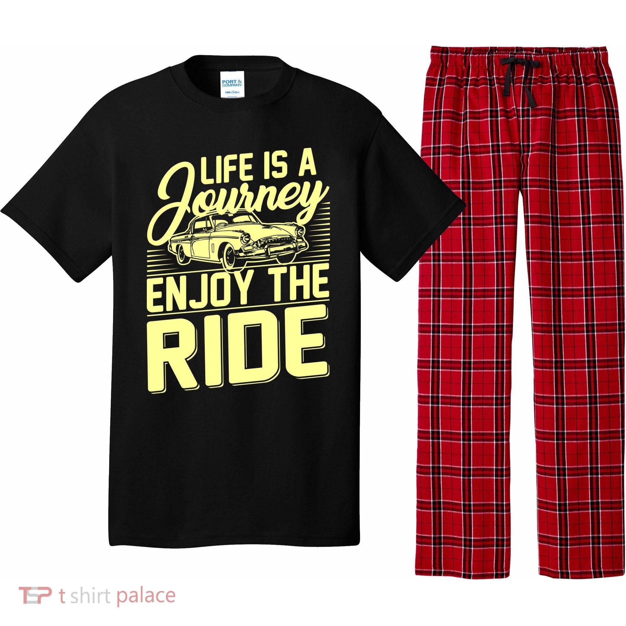 Life Is A Journey Enjoy The Ride Classic Car Pajama Set