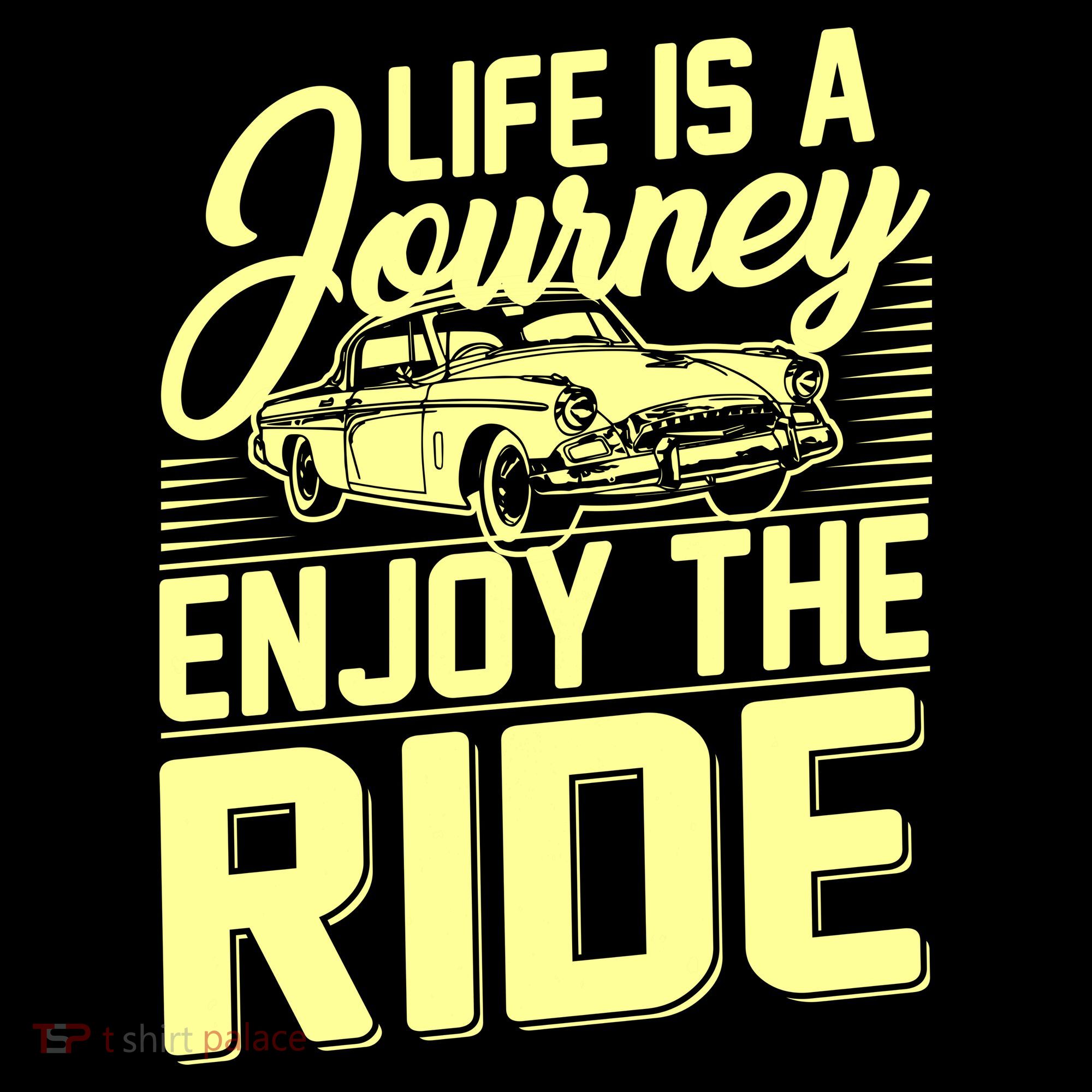 Life Is A Journey Enjoy The Ride Classic Car Women's Hoodie