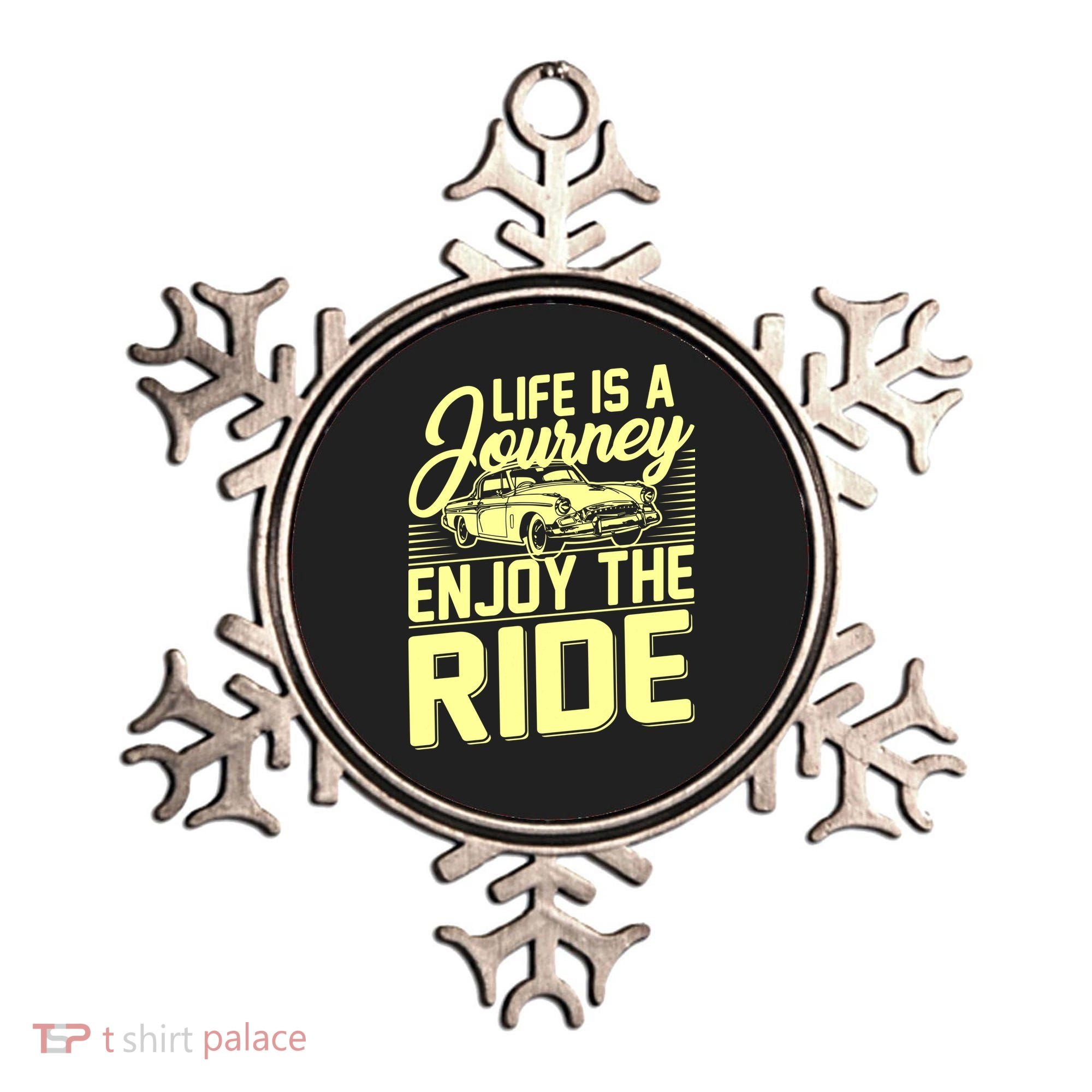 Life Is A Journey Enjoy The Ride Classic Car Ornament