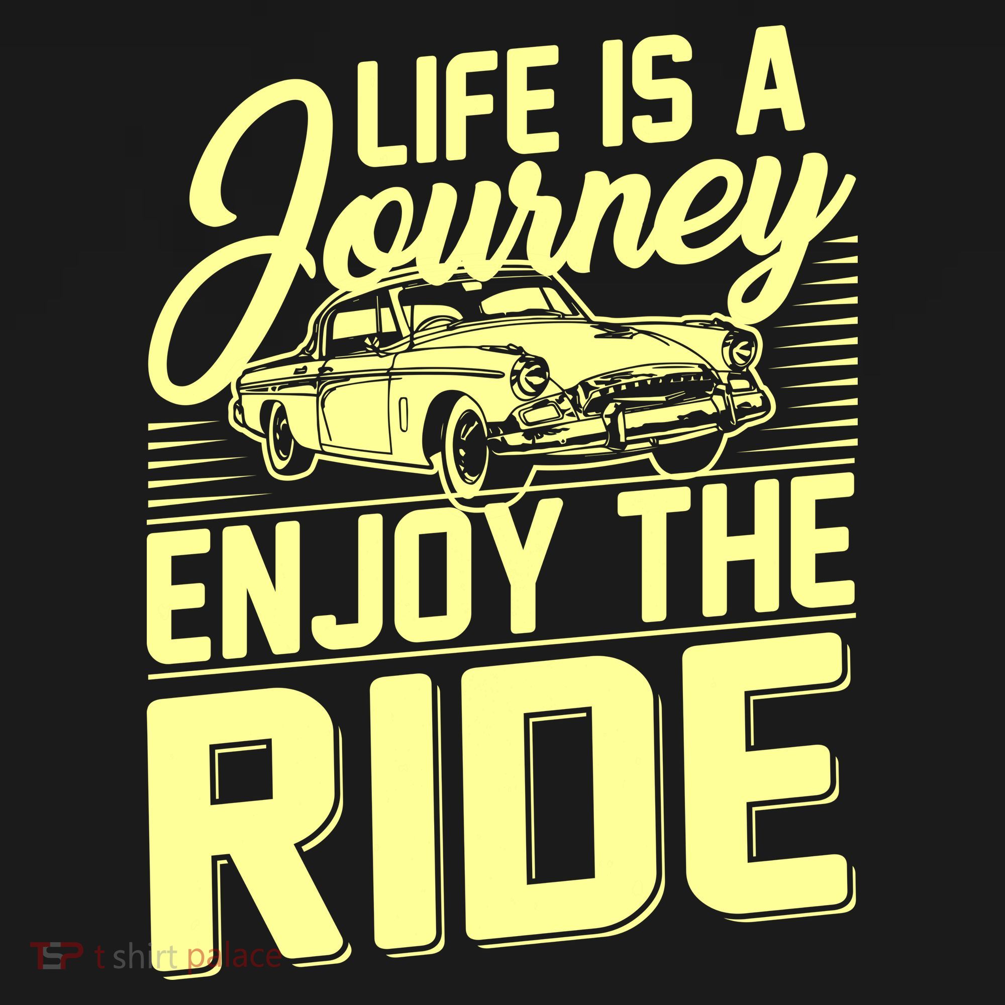 Life Is A Journey Enjoy The Ride Classic Car Women's Tank Top