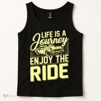 Life Is A Journey Enjoy The Ride Classic Car Tank Top thumb 2