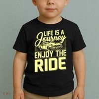 Life Is A Journey Enjoy The Ride Classic Car Toddler T-Shirt thumb 2