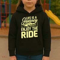 Life Is A Journey Enjoy The Ride Classic Car Kids Hoodie thumb 3