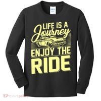 Life Is A Journey Enjoy The Ride Classic Car Kids Long Sleeve Shirt thumb 0