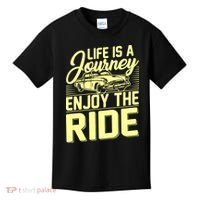 Life Is A Journey Enjoy The Ride Classic Car Kids T-Shirt thumb 0