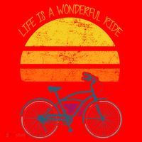 Life Is A Wonderful Ride Santa Hat thumb 1