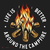 Life Is Better Around The Campfire Five-Panel Snapback Cap thumb 2
