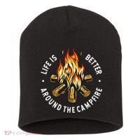 Life Is Better Around The Campfire Short Acrylic Beanie thumb 0