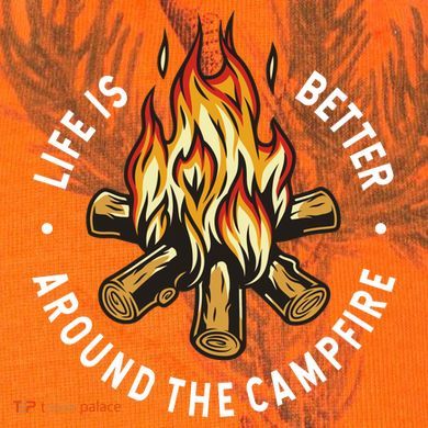 Life Is Better Around The Campfire Kati Licensed 12" Camo Cuffed Beanie
