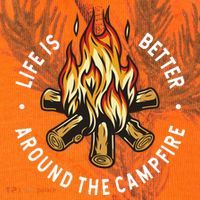 Life Is Better Around The Campfire Kati Licensed 12" Camo Cuffed Beanie thumb 2