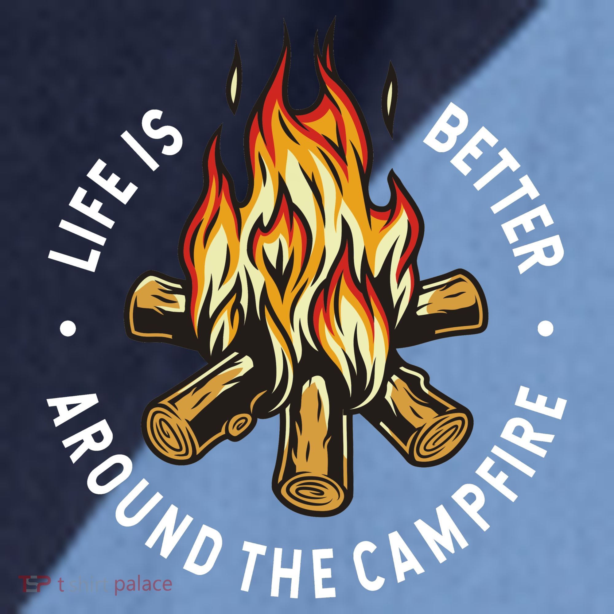 Life Is Better Around The Campfire Raglan Baseball Sleeve Shirt