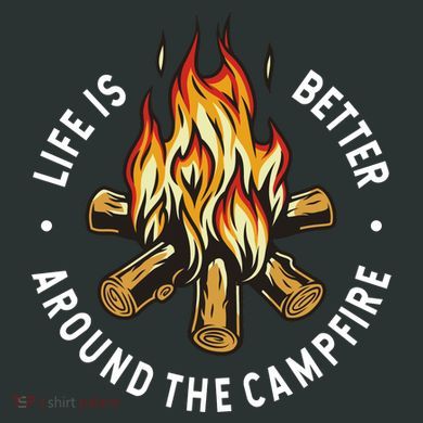 Life Is Better Around The Campfire Infant Baby Jersey Bodysuit