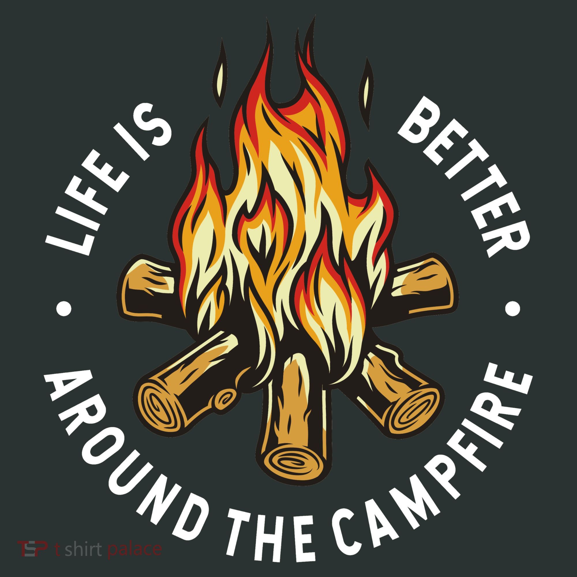 Life Is Better Around The Campfire Infant Baby Jersey Bodysuit