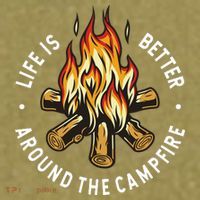 Life Is Better Around The Campfire Garment-Dyed Women's Muscle Tee thumb 6