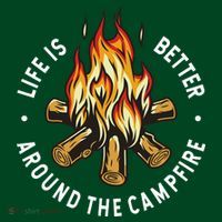 Life Is Better Around The Campfire Coaster thumb 2