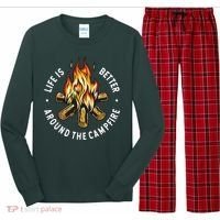Life Is Better Around The Campfire Long Sleeve Pajama Set thumb 0