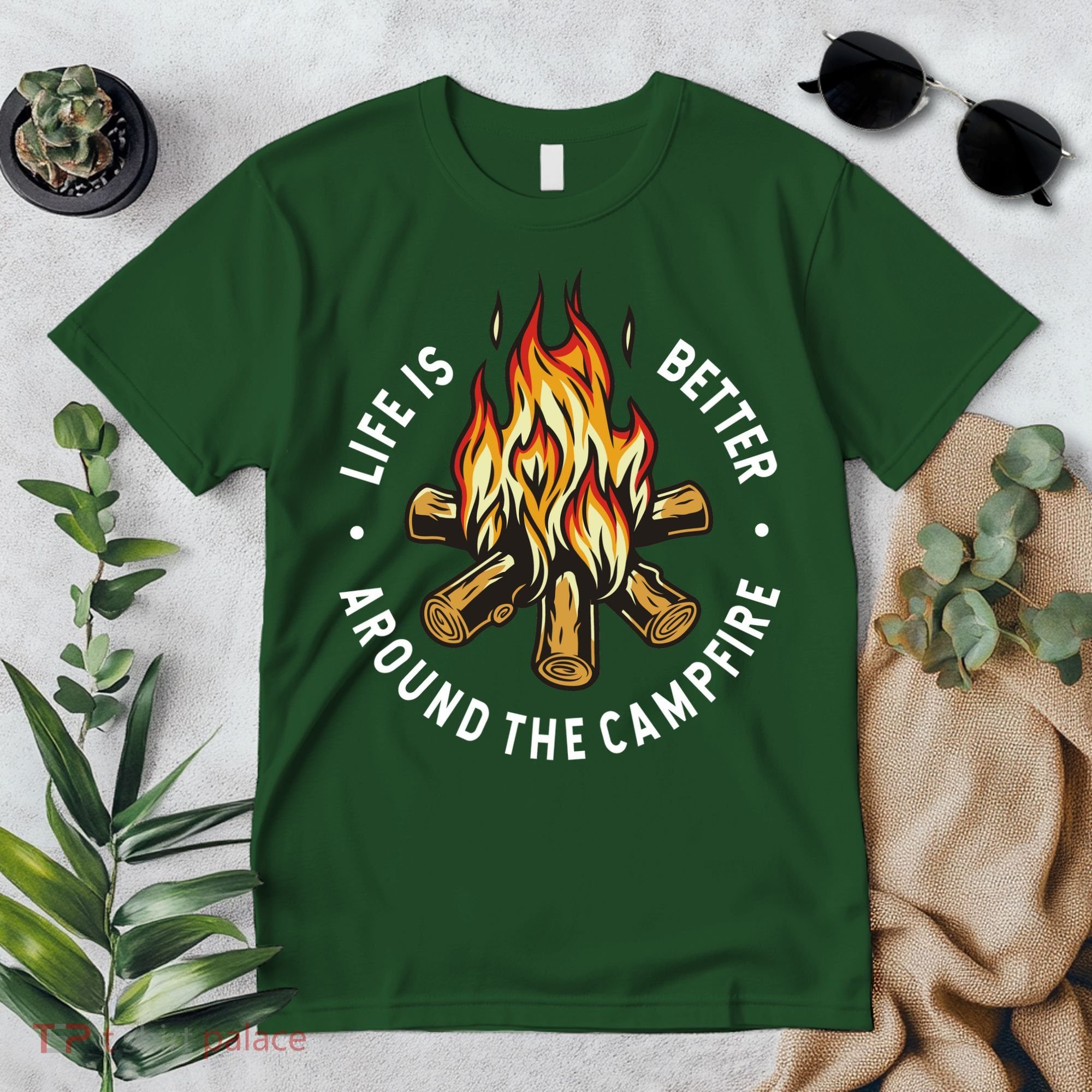 Life Is Better Around The Campfire Premium T-Shirt