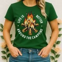 Life Is Better Around The Campfire Women's T-Shirt thumb 2