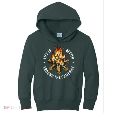 Life Is Better Around The Campfire Kids Hoodie