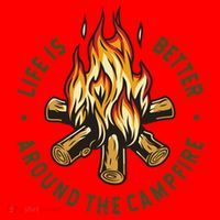 Life Is Better Around The Campfire Santa Hat thumb 1