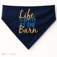 Life is Better at the Barn USA-Made Doggie Bandana thumb 0