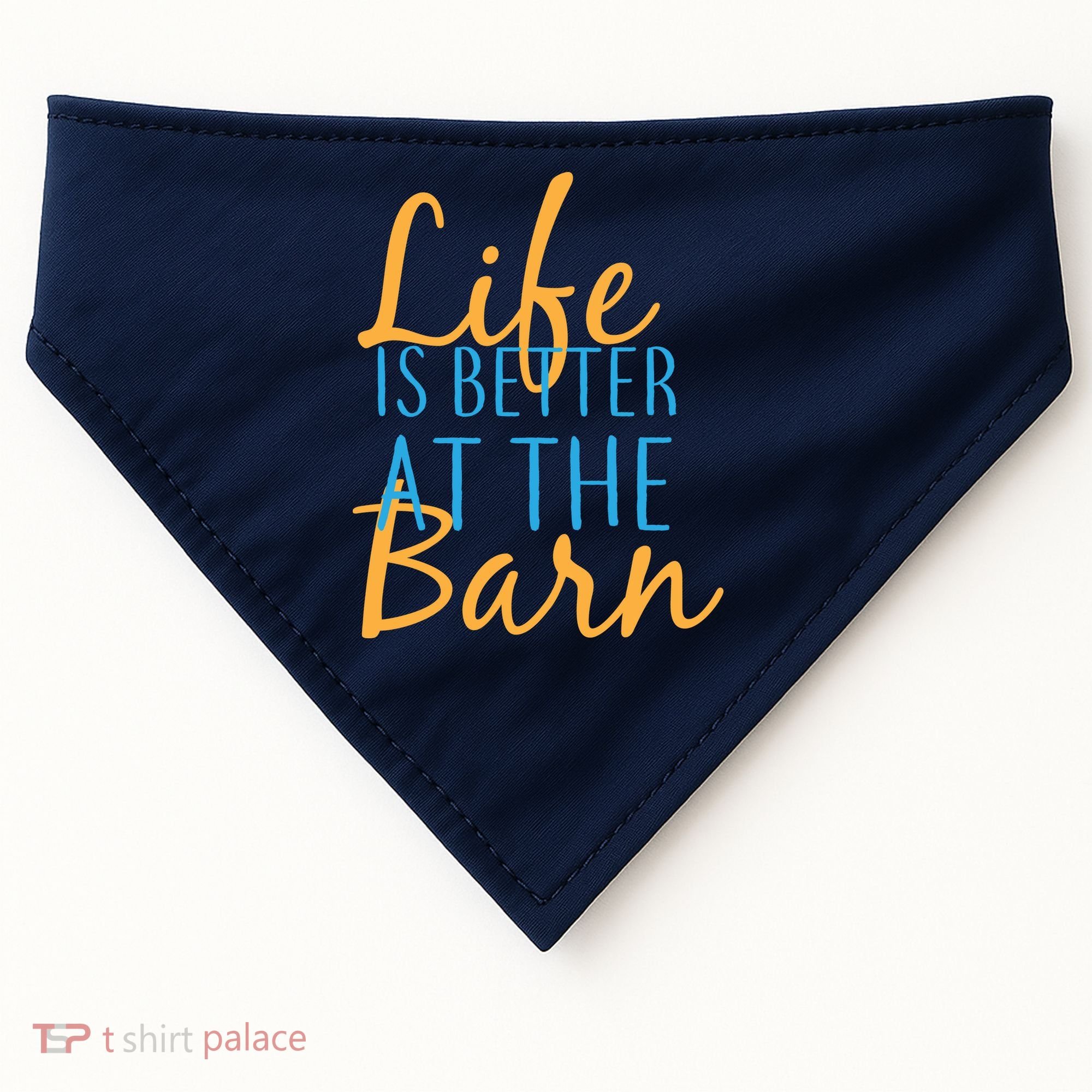 Life is Better at the Barn USA-Made Doggie Bandana