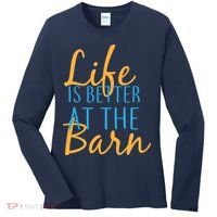 Life is Better at the Barn Women's Long Sleeve Shirt thumb 0