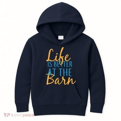 Life is Better at the Barn Kids Hoodie