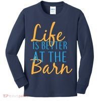 Life is Better at the Barn Kids Long Sleeve Shirt thumb 0