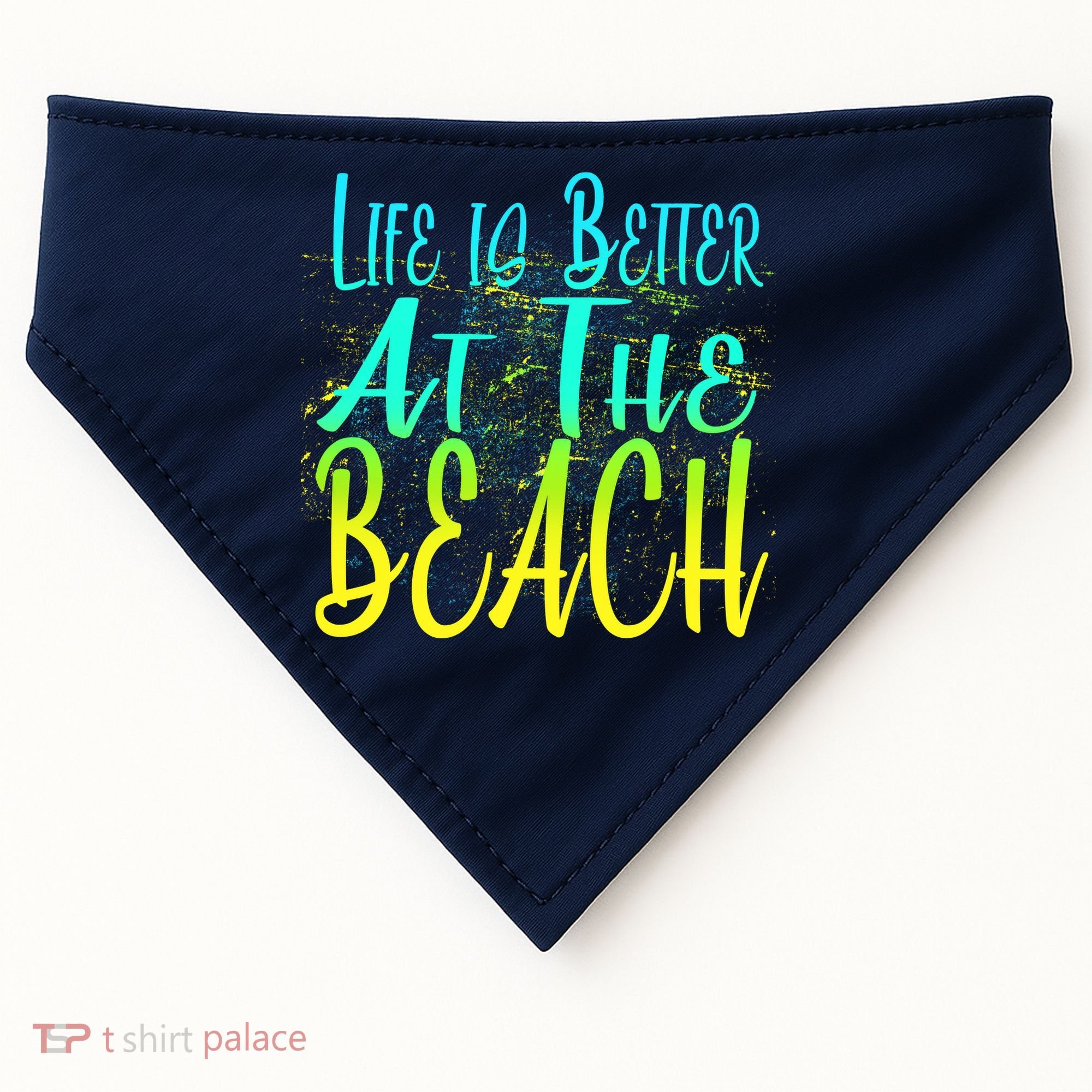 Life Is Better At The Beach USA-Made Doggie Bandana