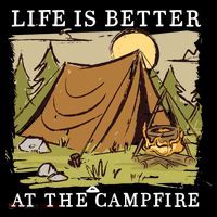 Life Is Better At The Campfire Apron thumb 3