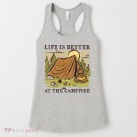 Life Is Better At The Campfire Women's Tank Top thumb 0