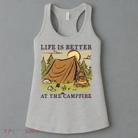 Life Is Better At The Campfire Women's Tank Top thumb 3