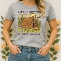 Life Is Better At The Campfire Women's T-Shirt thumb 2
