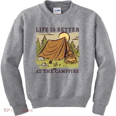 Life Is Better At The Campfire Kids Sweatshirt