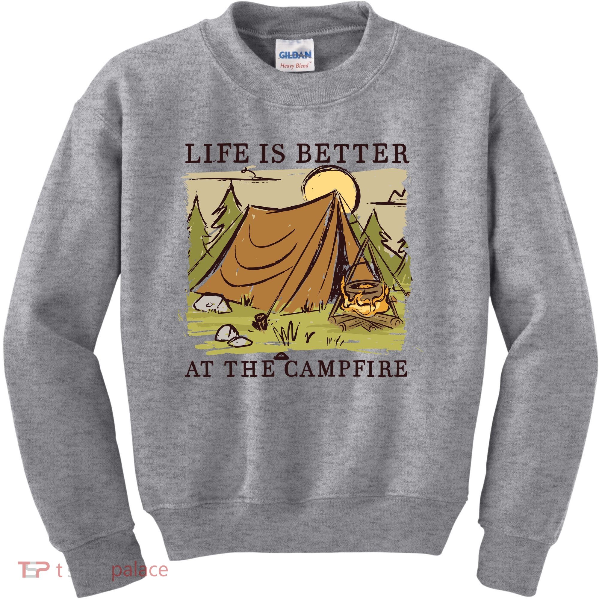 Life Is Better At The Campfire Kids Sweatshirt