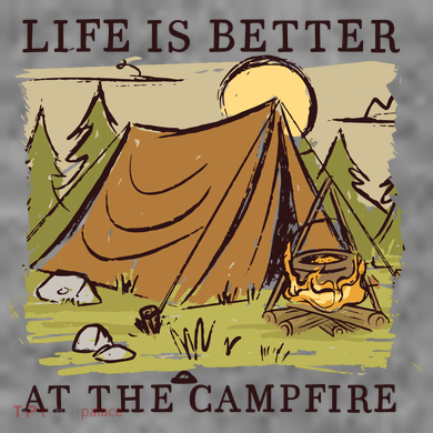 Life Is Better At The Campfire Kids T-Shirt