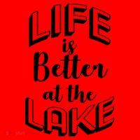 Life Is Better At The Lake Santa Hat thumb 1