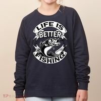 Life Is Better Fishing Women's Sweatshirt thumb 0