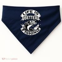 Life Is Better Fishing USA-Made Doggie Bandana thumb 0