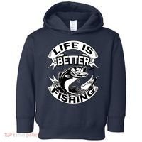 Life Is Better Fishing Toddler Hoodie thumb 0
