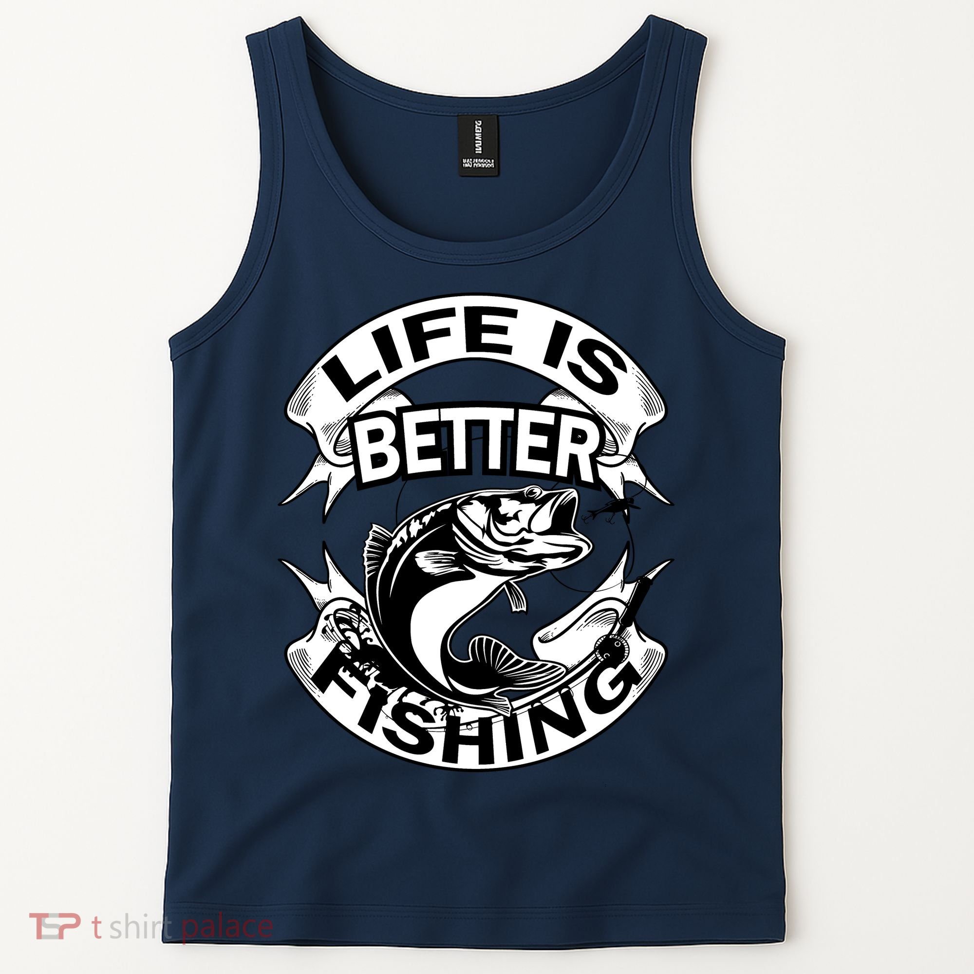 Life Is Better Fishing Tank Top