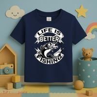 Life Is Better Fishing Toddler T-Shirt thumb 3